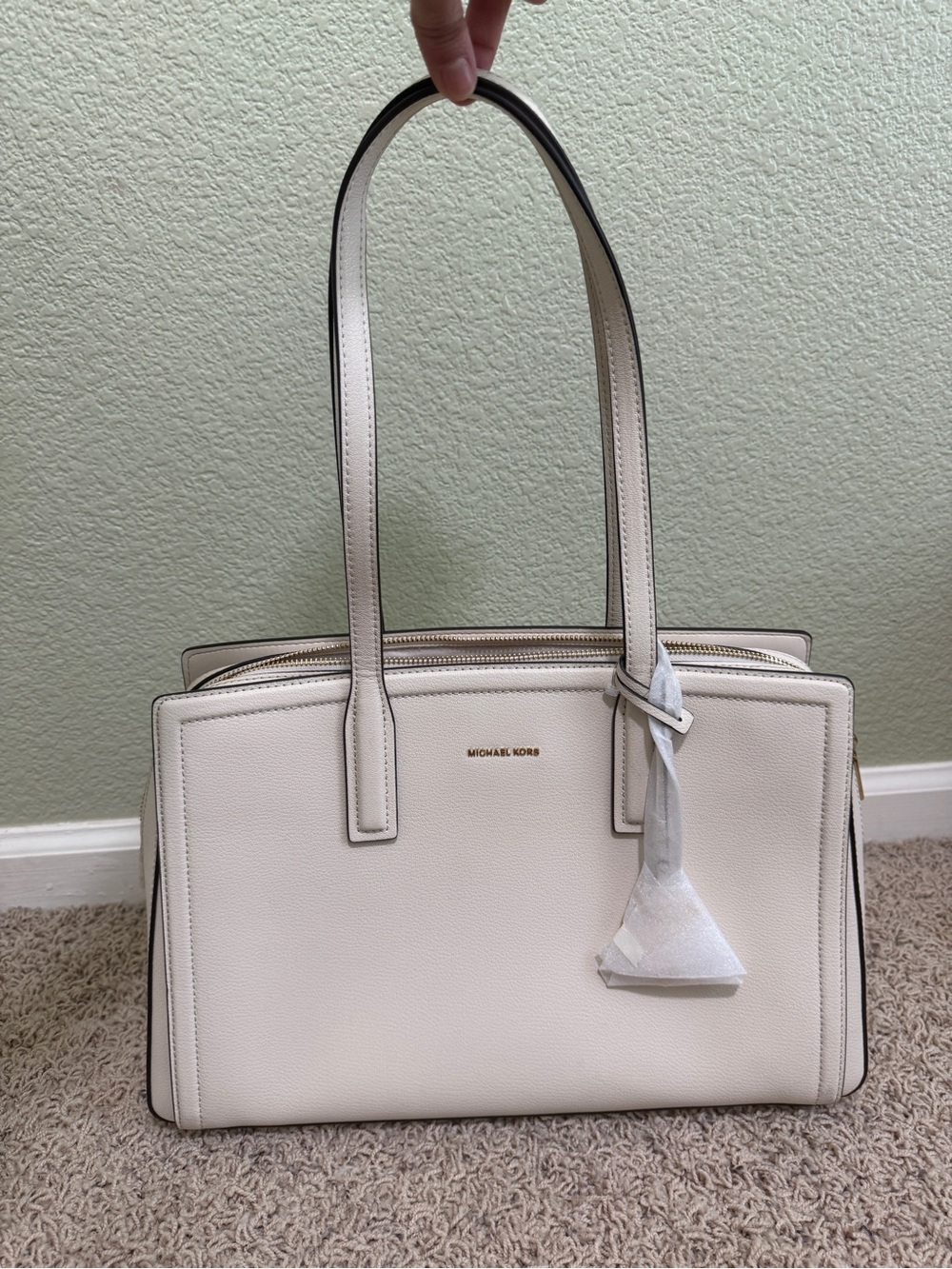Michael Kors Laila Medium Leather Tote Bag
